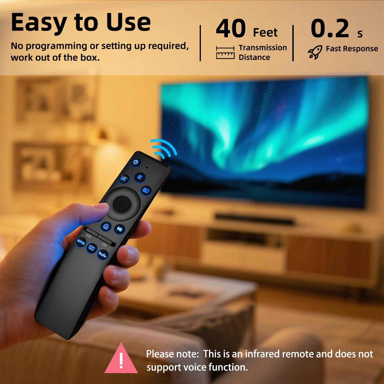 Control Remoto Universal Retroiluminado Samsung para TV 4K UHD