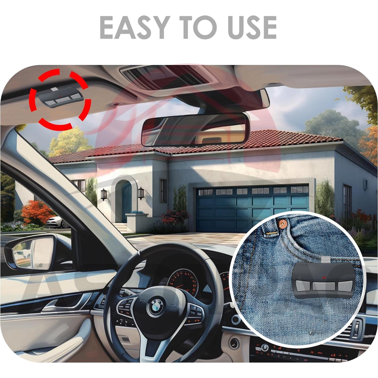 Control Remoto de Garaje Genie GITR-3 - 2 Paquetes