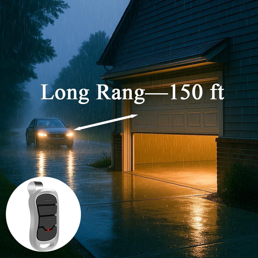 Control Remoto Universal LongCtrl para Puerta de Garaje Genie G3T-R G3T-BX G3T-A