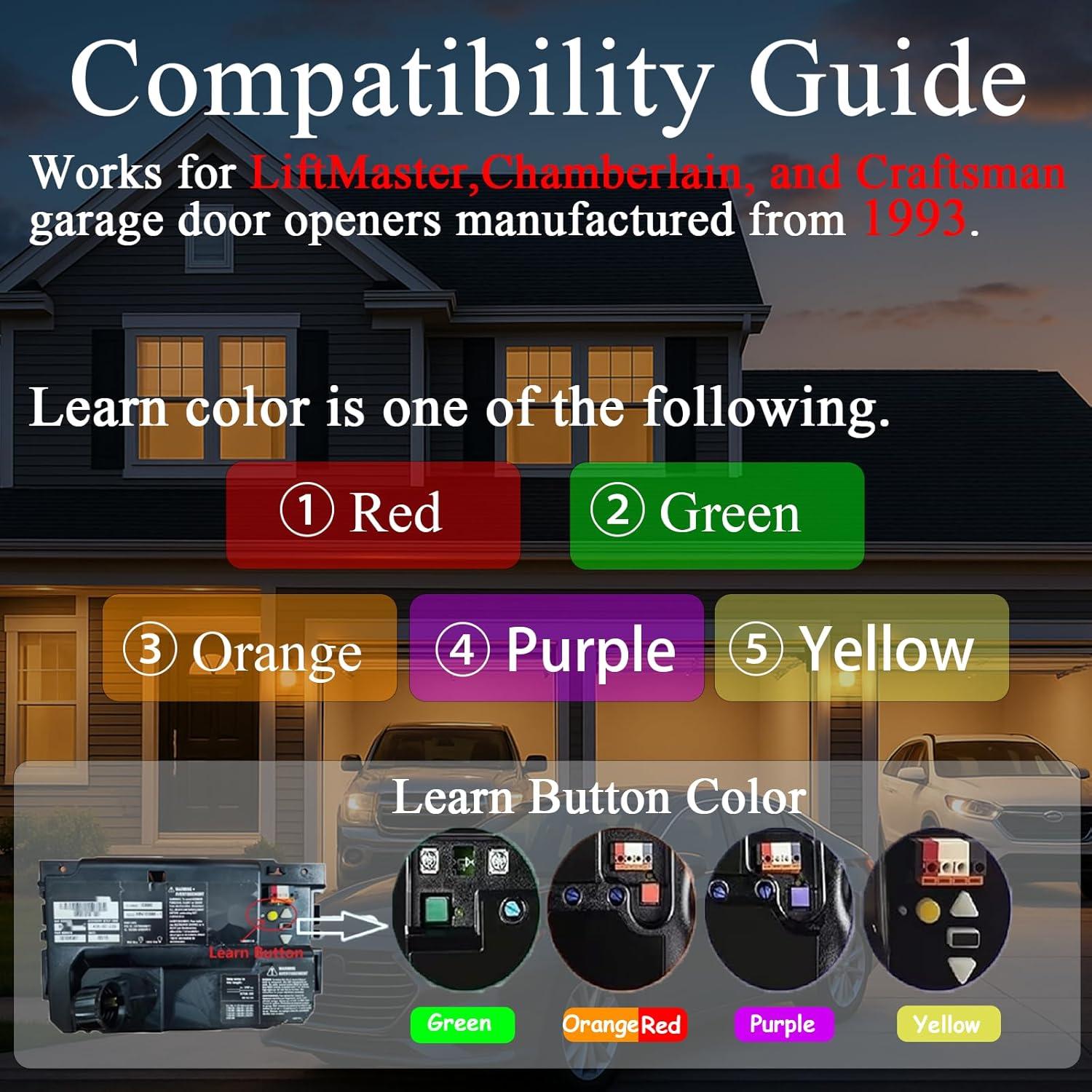 Control Remoto Garaje LongCtrl 890MAX Compatible LiftMaster