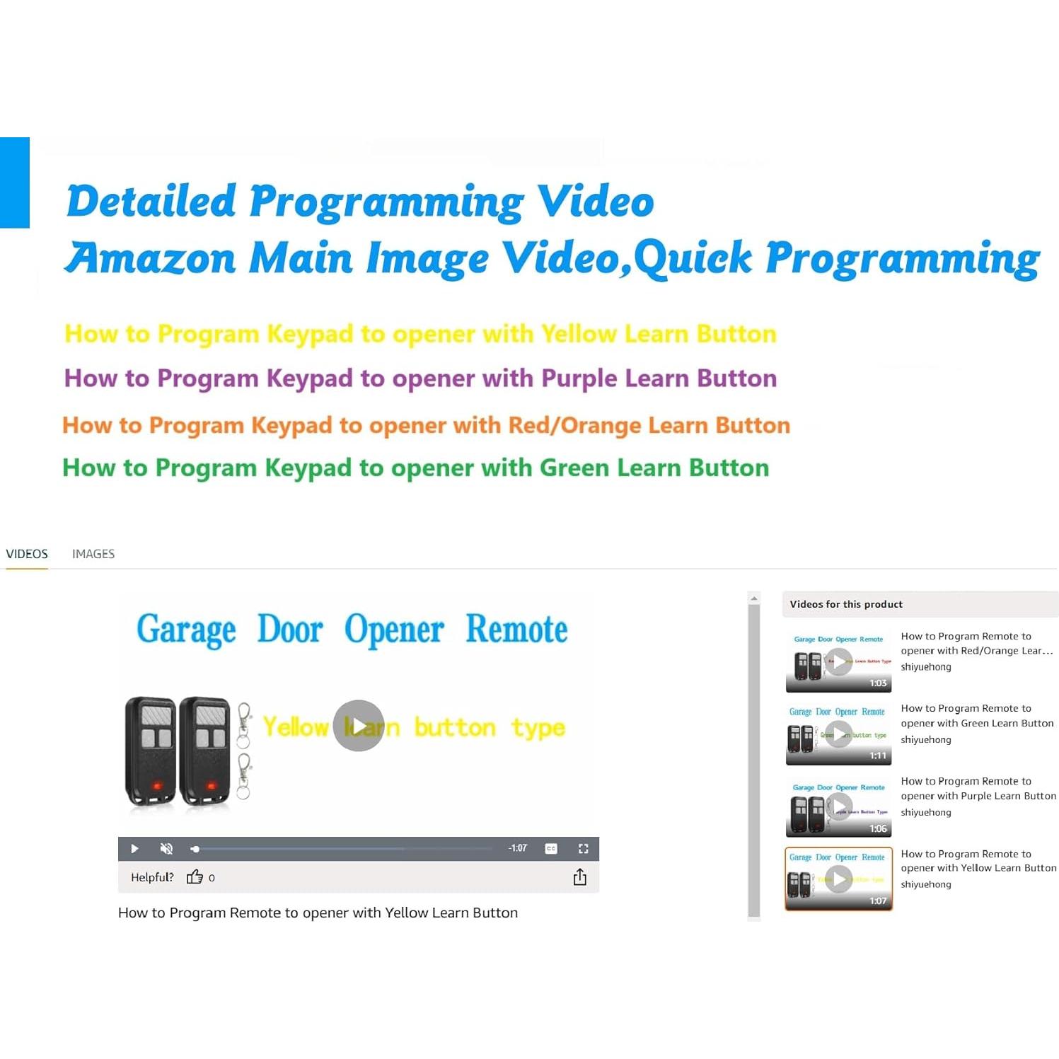 Control Remoto Garaje LongCtrl 890MAX Compatible LiftMaster