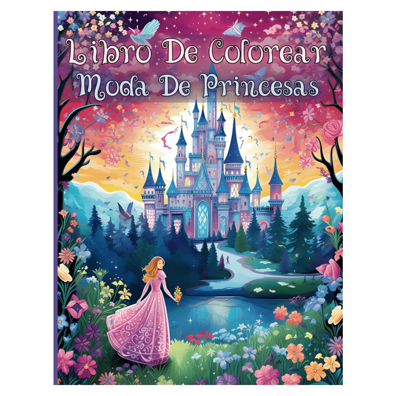 Libro De Colorear Moda De Princesas: Increíbles diseños para colorear de vestidos de reina para mujeres adultas, adolescentes y niños (Spanish Edition)