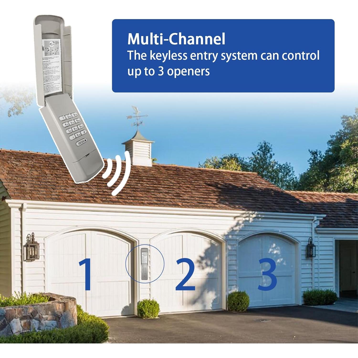 Teclado Inalámbrico Universal XDTKML 877MAX para Garaje