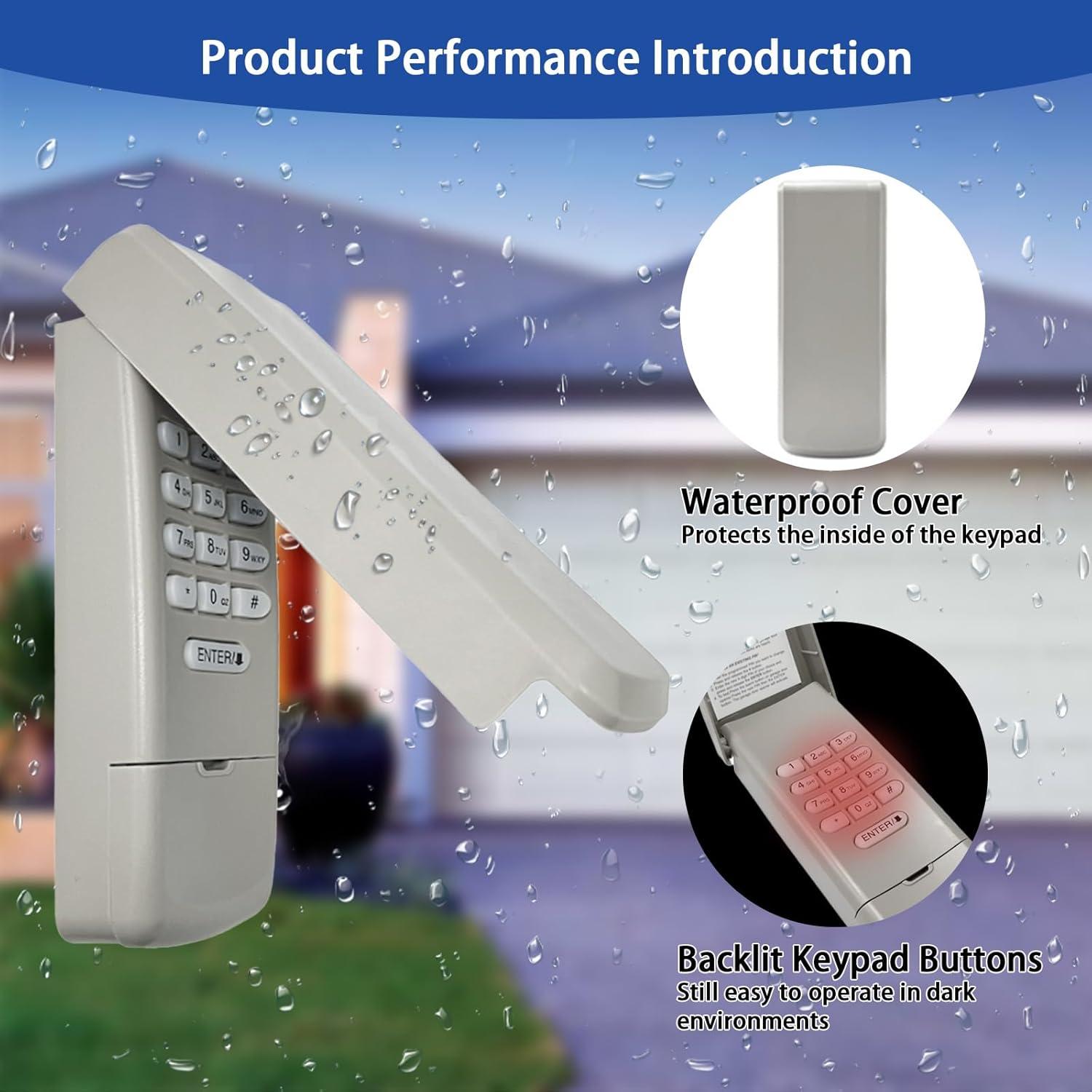 Teclado Inalámbrico Universal XDTKML 877MAX para Garaje