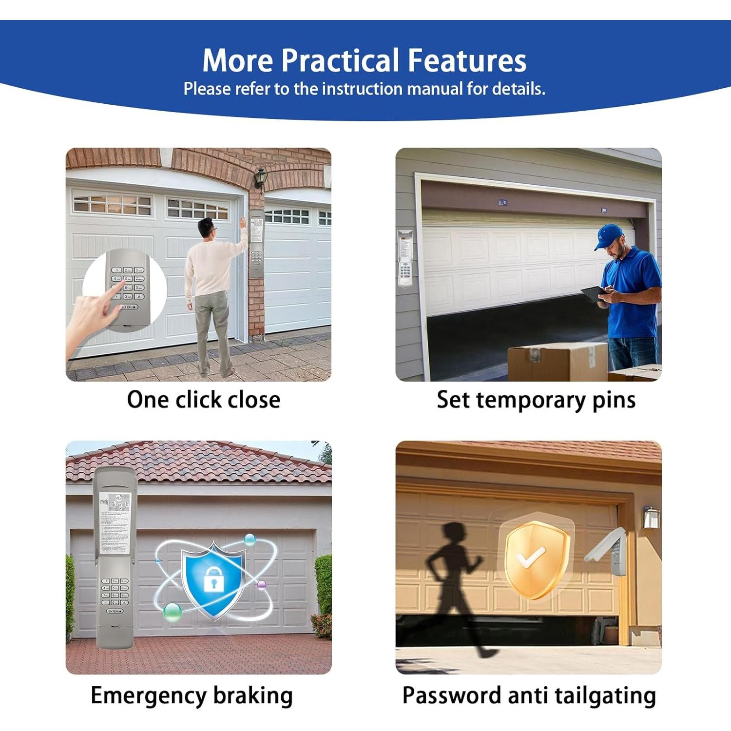 Teclado Inalámbrico Universal XDTKML 877MAX para Garaje