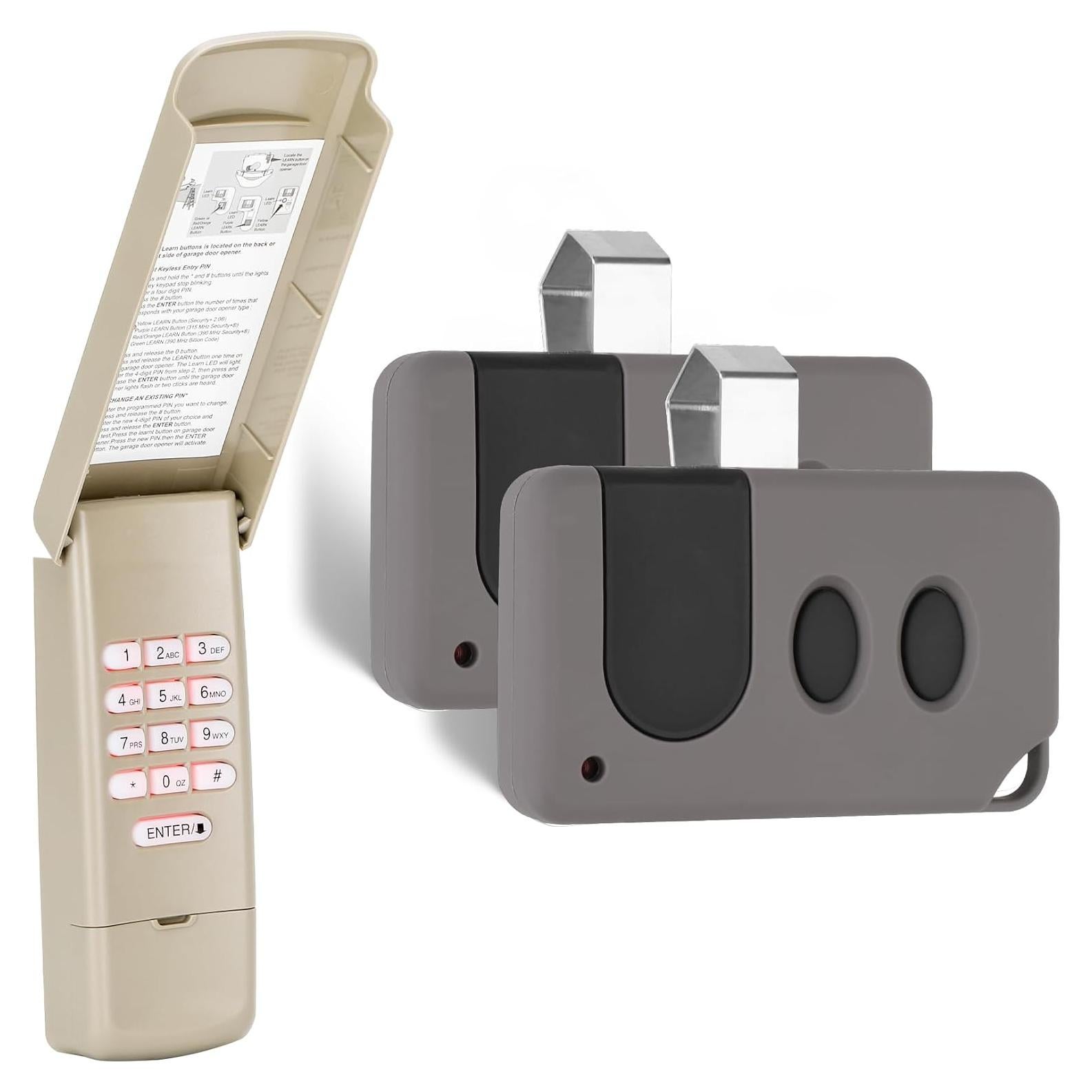 Control Remoto de Puerta de Garaje Cooouds 2x 891LM 893MAX Universal