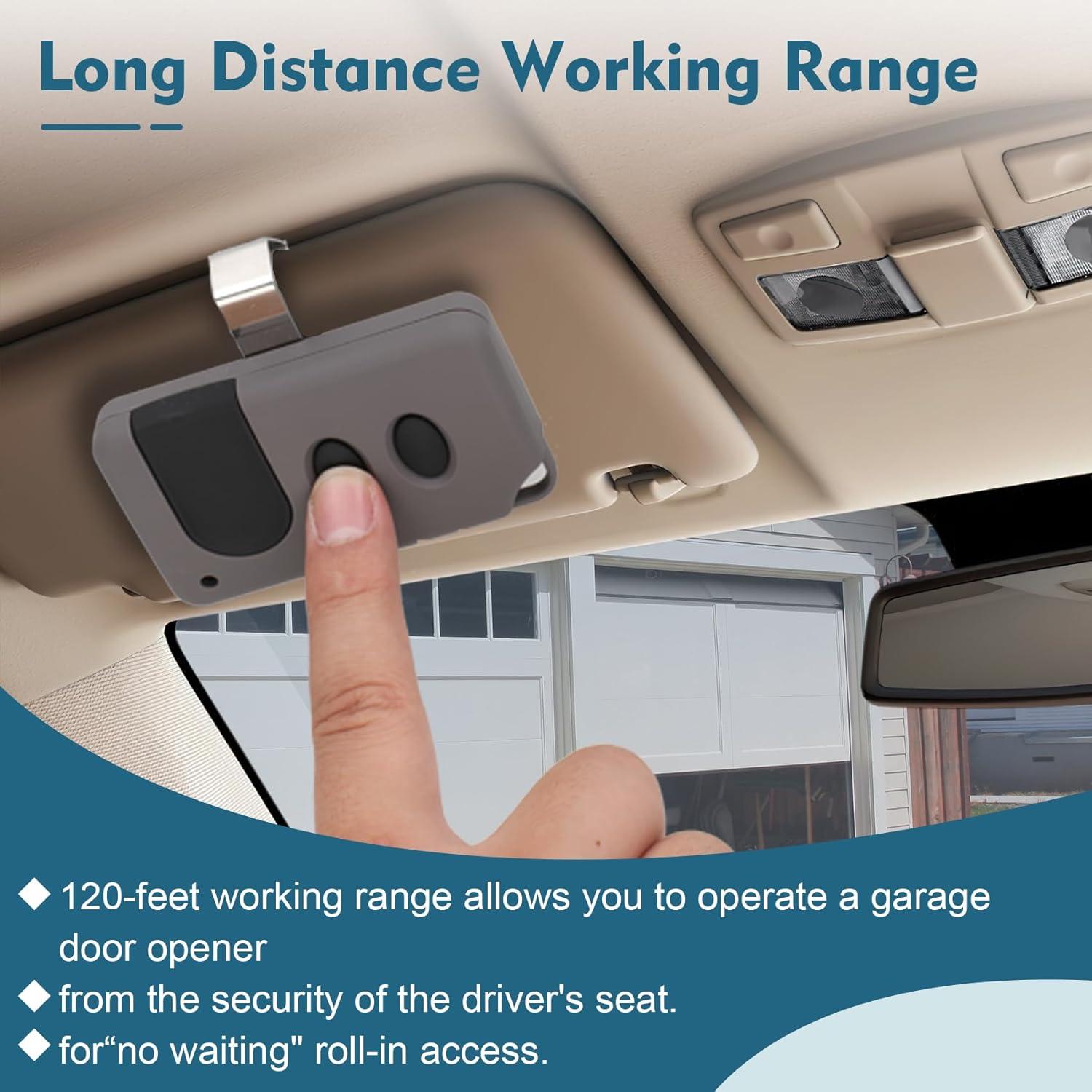 Control Remoto de Puerta de Garaje Cooouds 2x 891LM 893MAX Universal