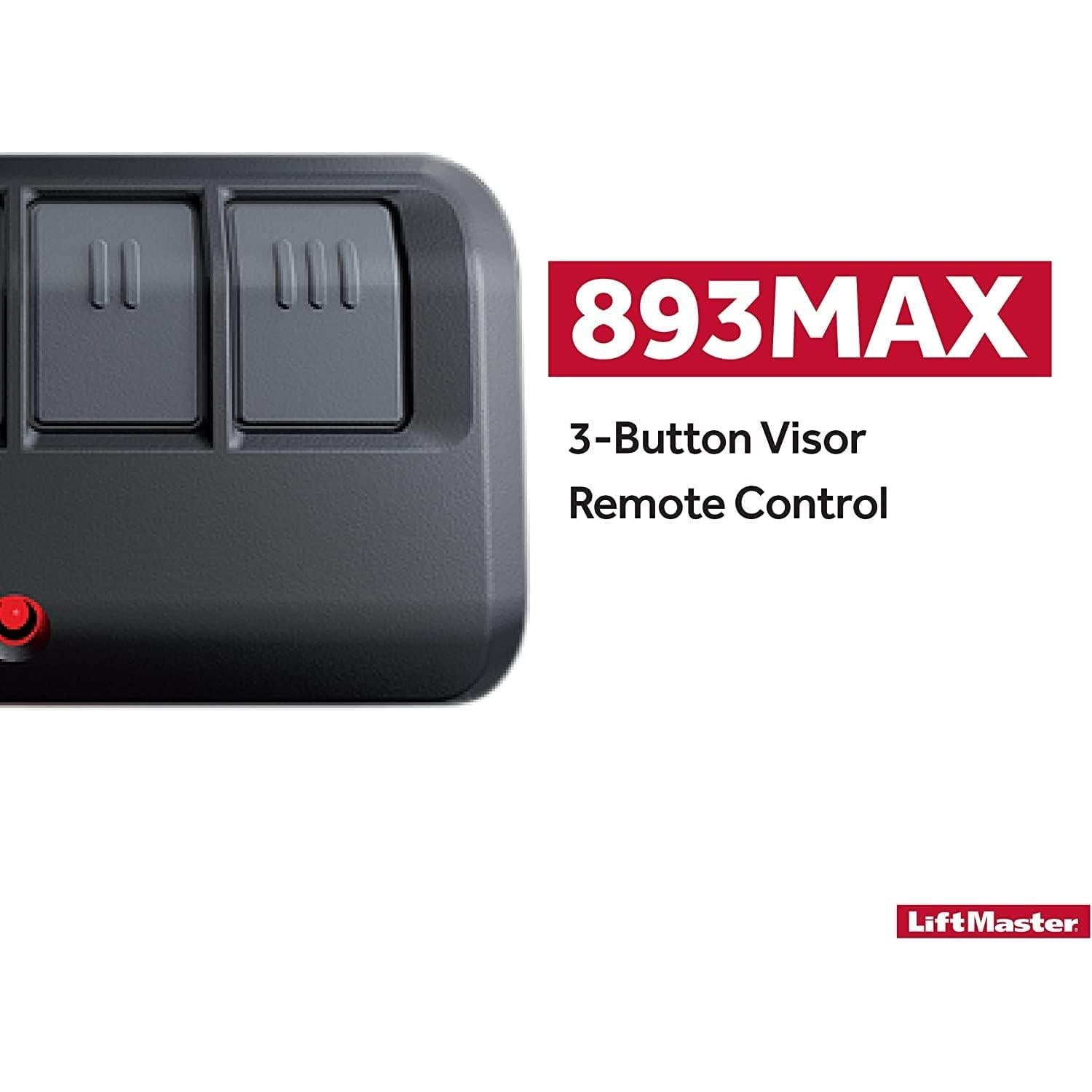 Transmisor remoto LiftMaster 893MAX con batería CR2