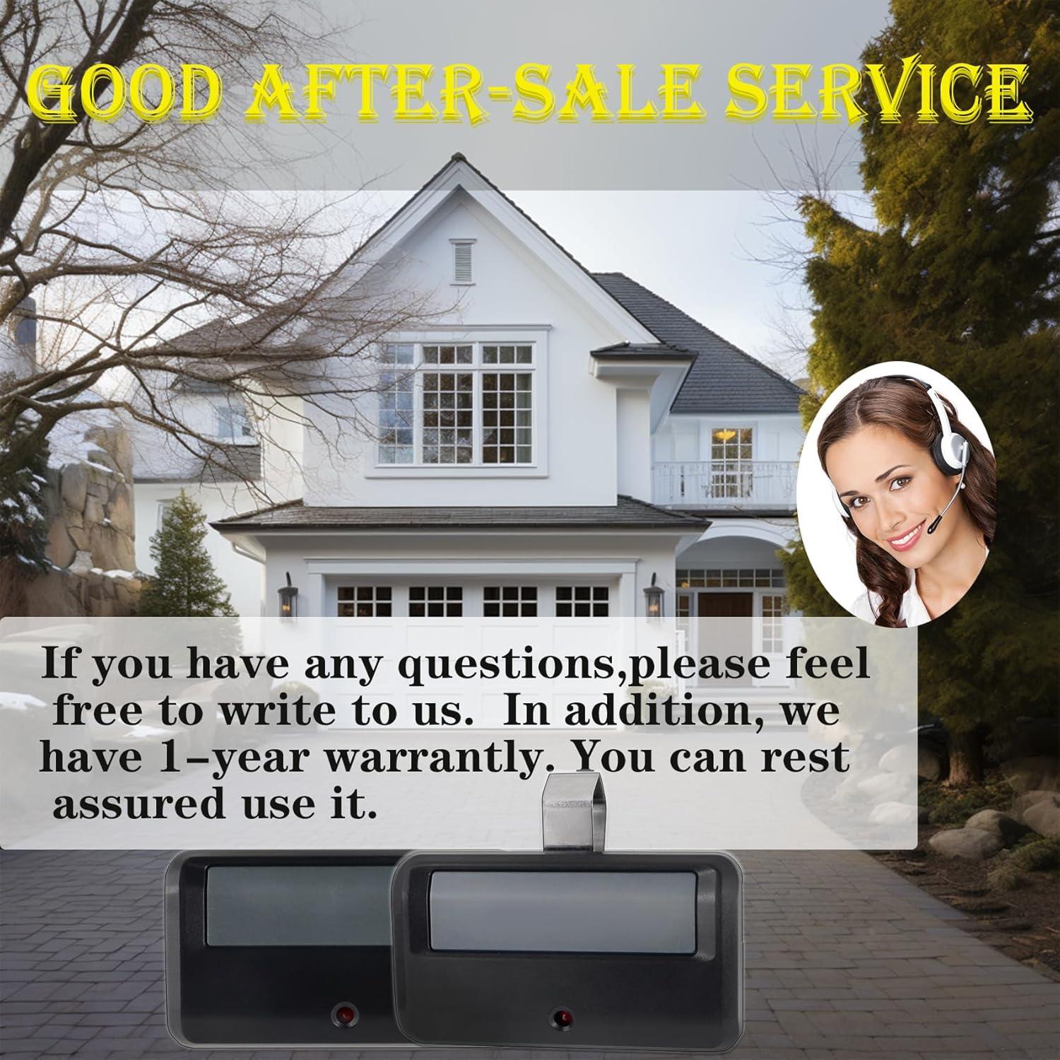 Control Remoto 891LM Werhoo para Garaje Amarillo Verde