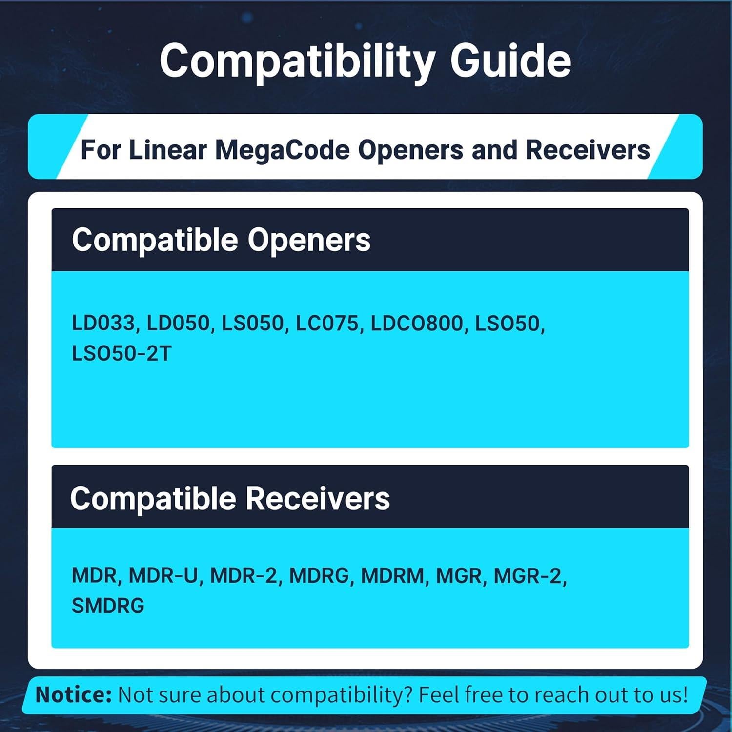 Control Remoto Lineal CreaCity MCT-3 para Puertas de Garaje