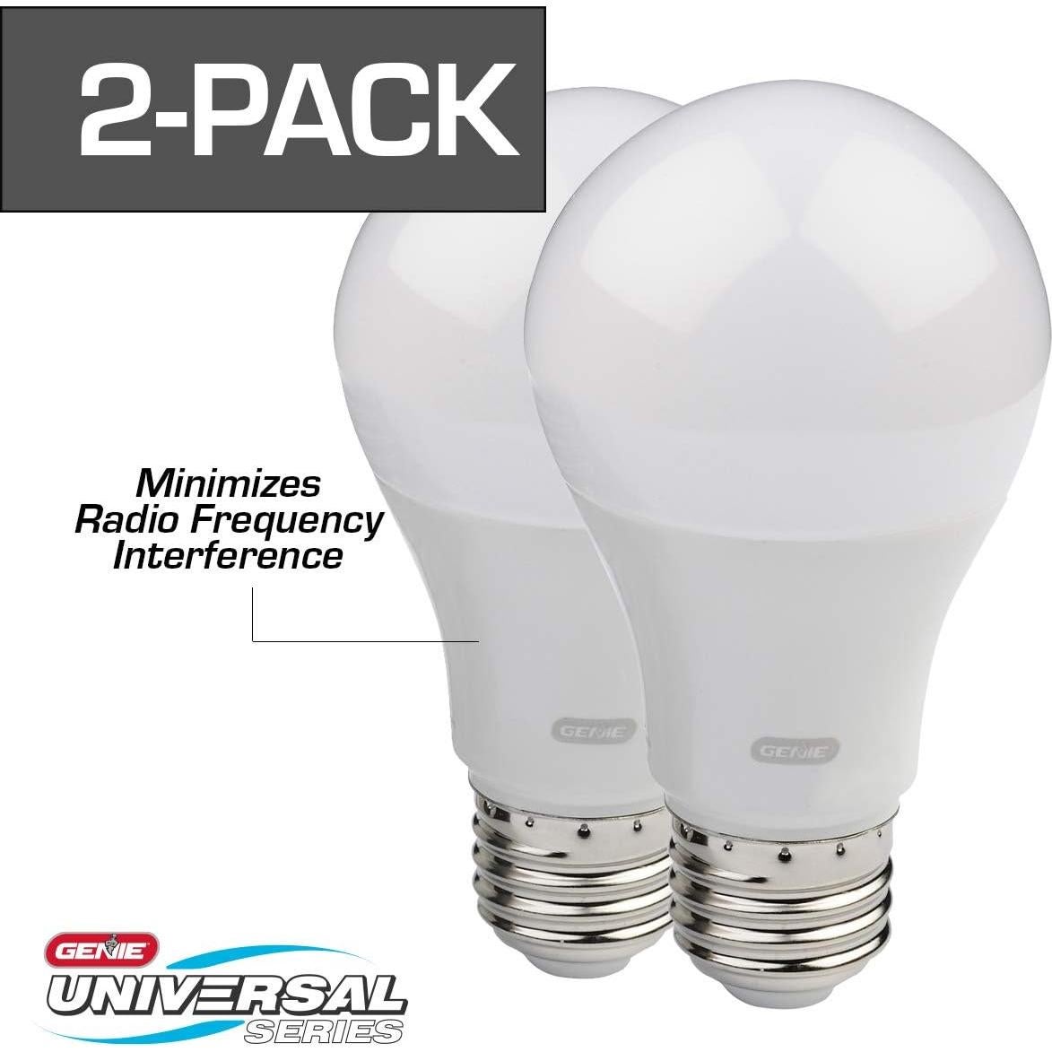 Genie GLEDB2-R2 2 Pack Garage Door Opener LED LIGHT BULB, 4000K,White