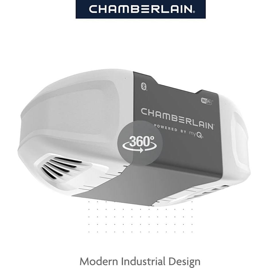 Abridor de Puerta de Garaje Inteligente Chamberlain B2401 Gris