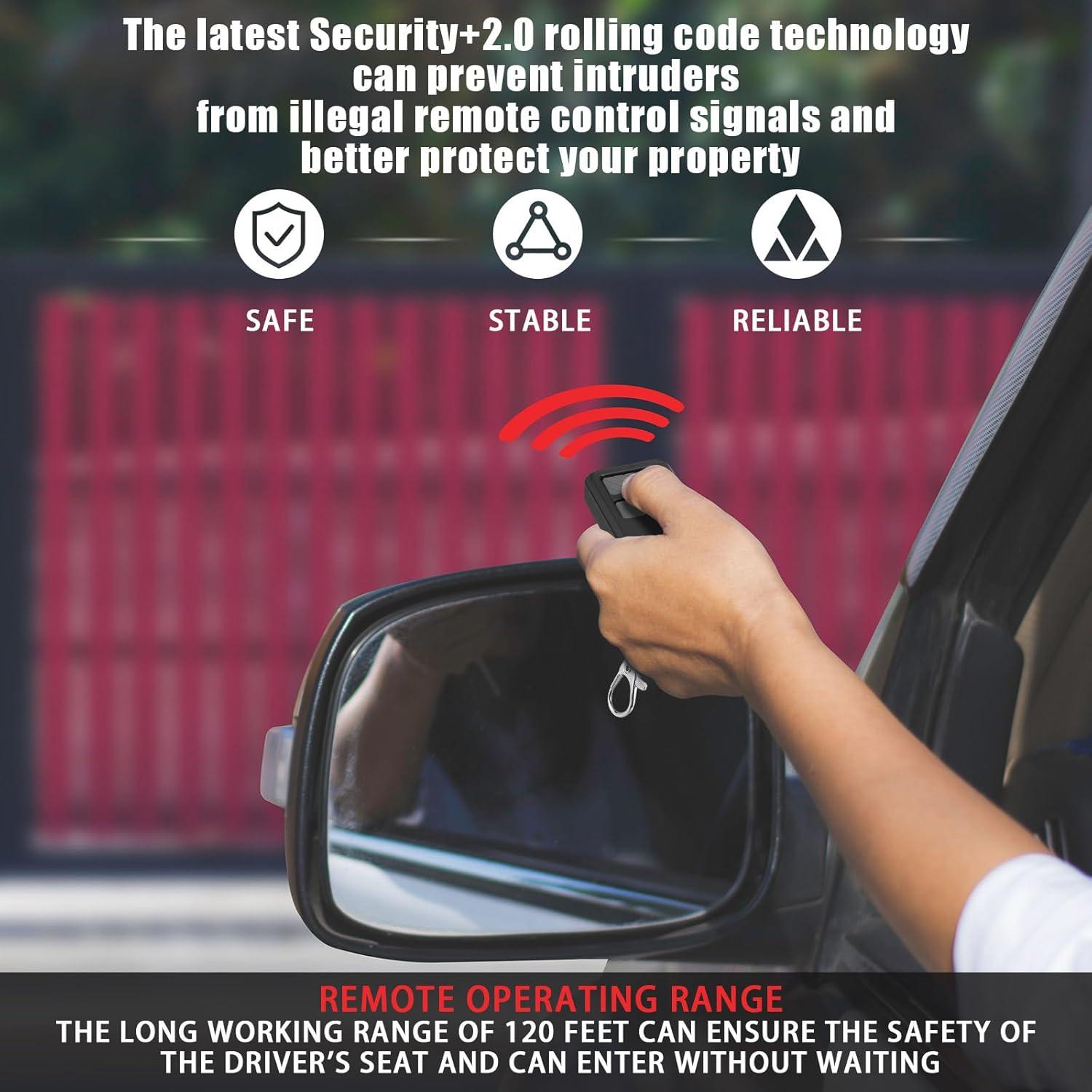 Control Remoto Universal Kingdder 890MAX para Garaje 6 Pcs