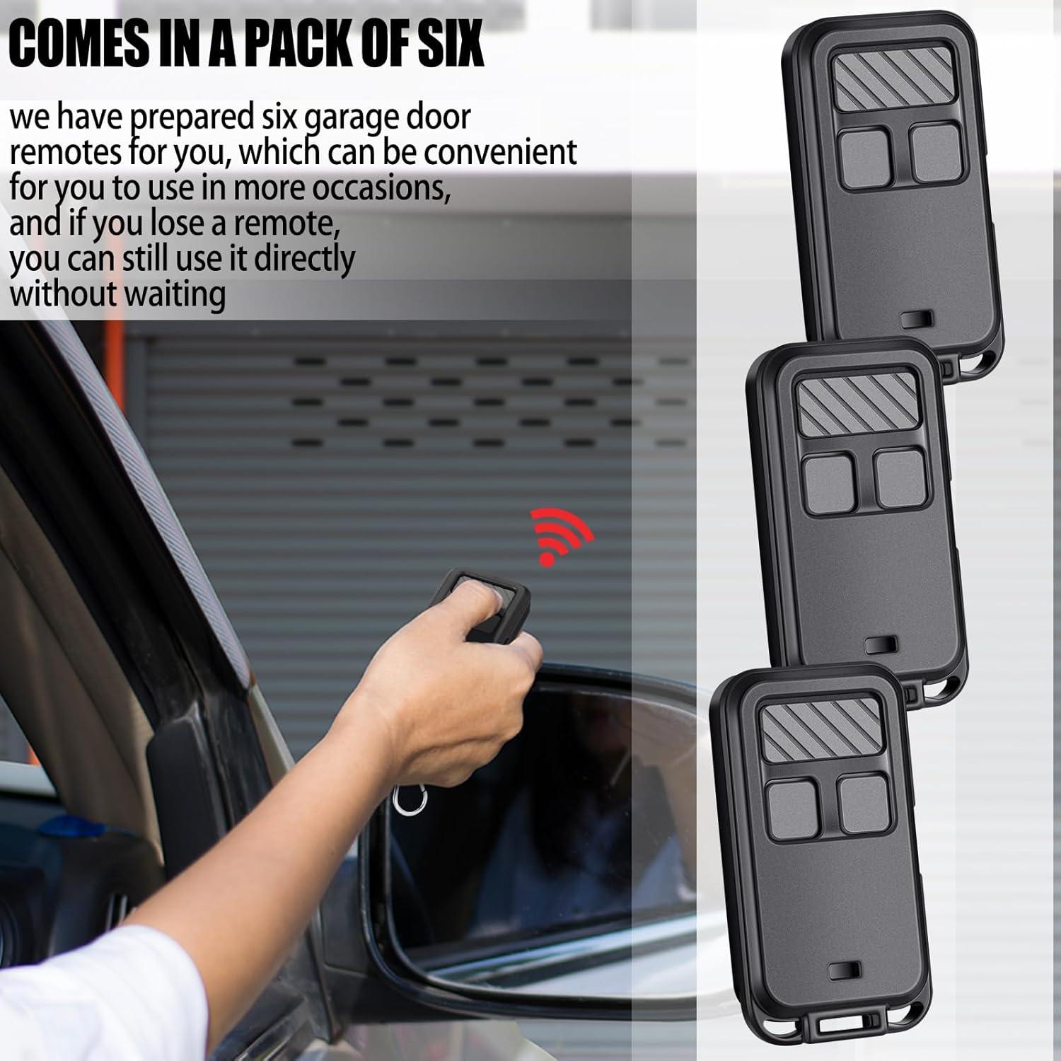 Control Remoto Universal Kingdder 890MAX para Garaje 6 Pcs