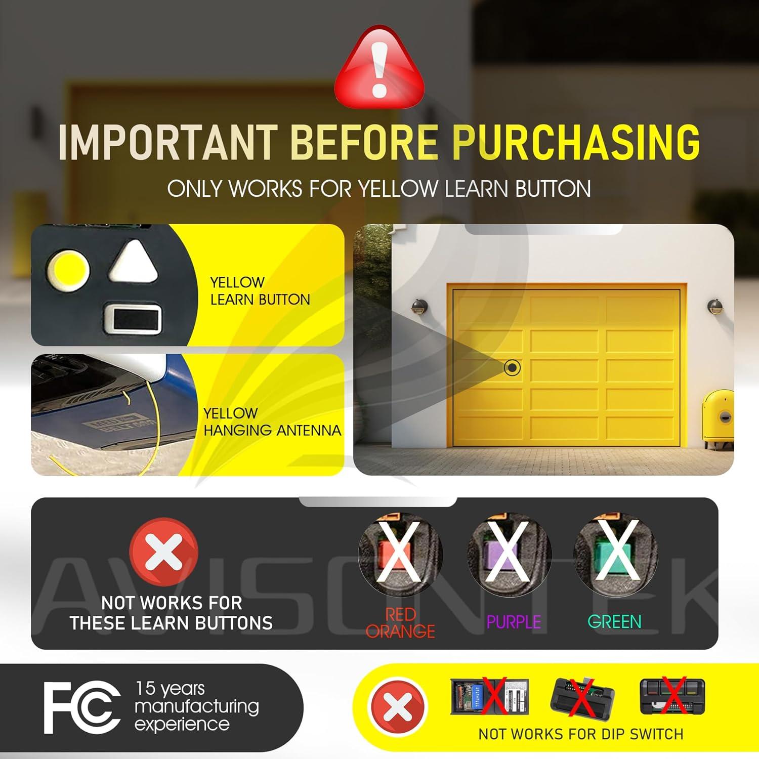 Control Remoto de Puerta de Garaje Chamberlain 950ESTD 2 Pack