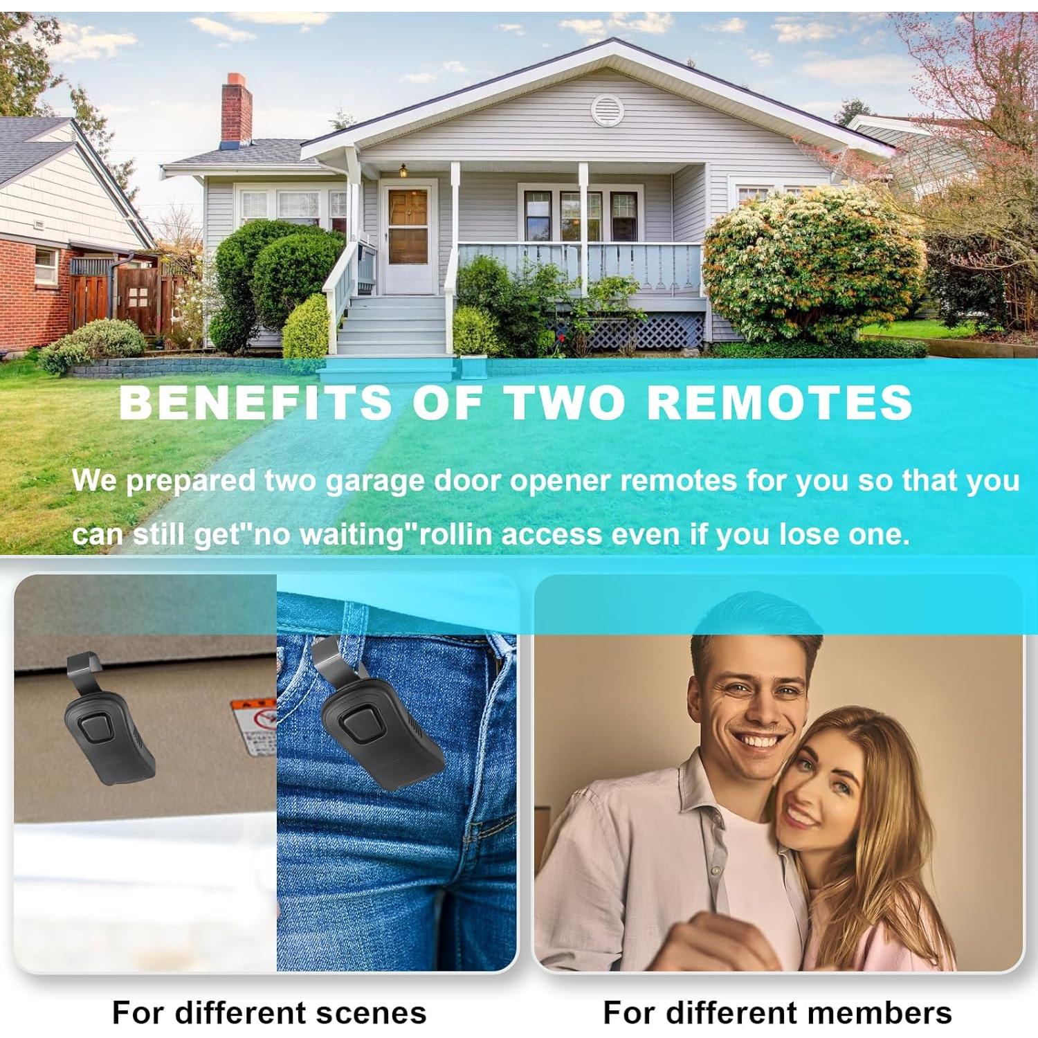 Control Remoto Universal Genie 2 Botones para Garaje - GIT-1/ACSCTG