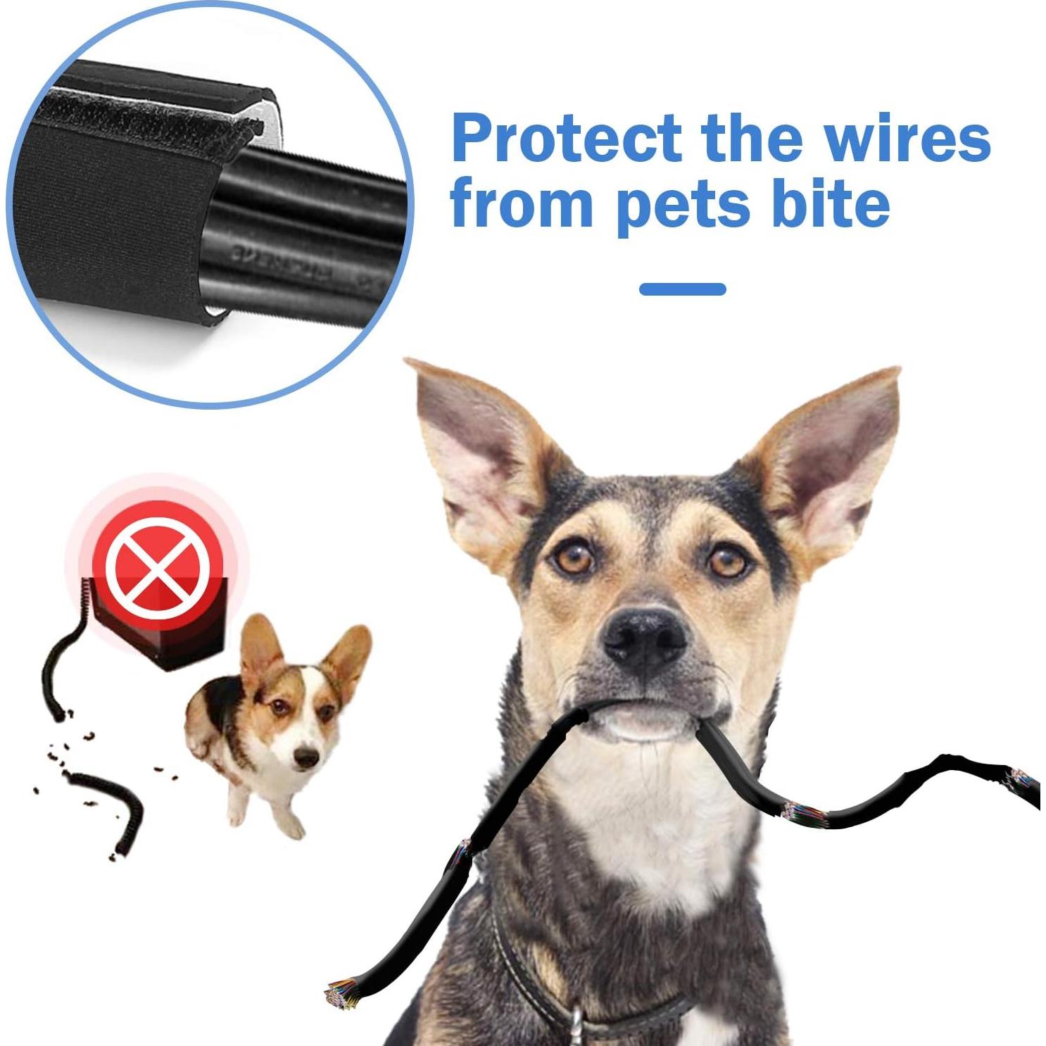 Manga Organizador de Cables JOTO 2 Piezas 3.96m Negro