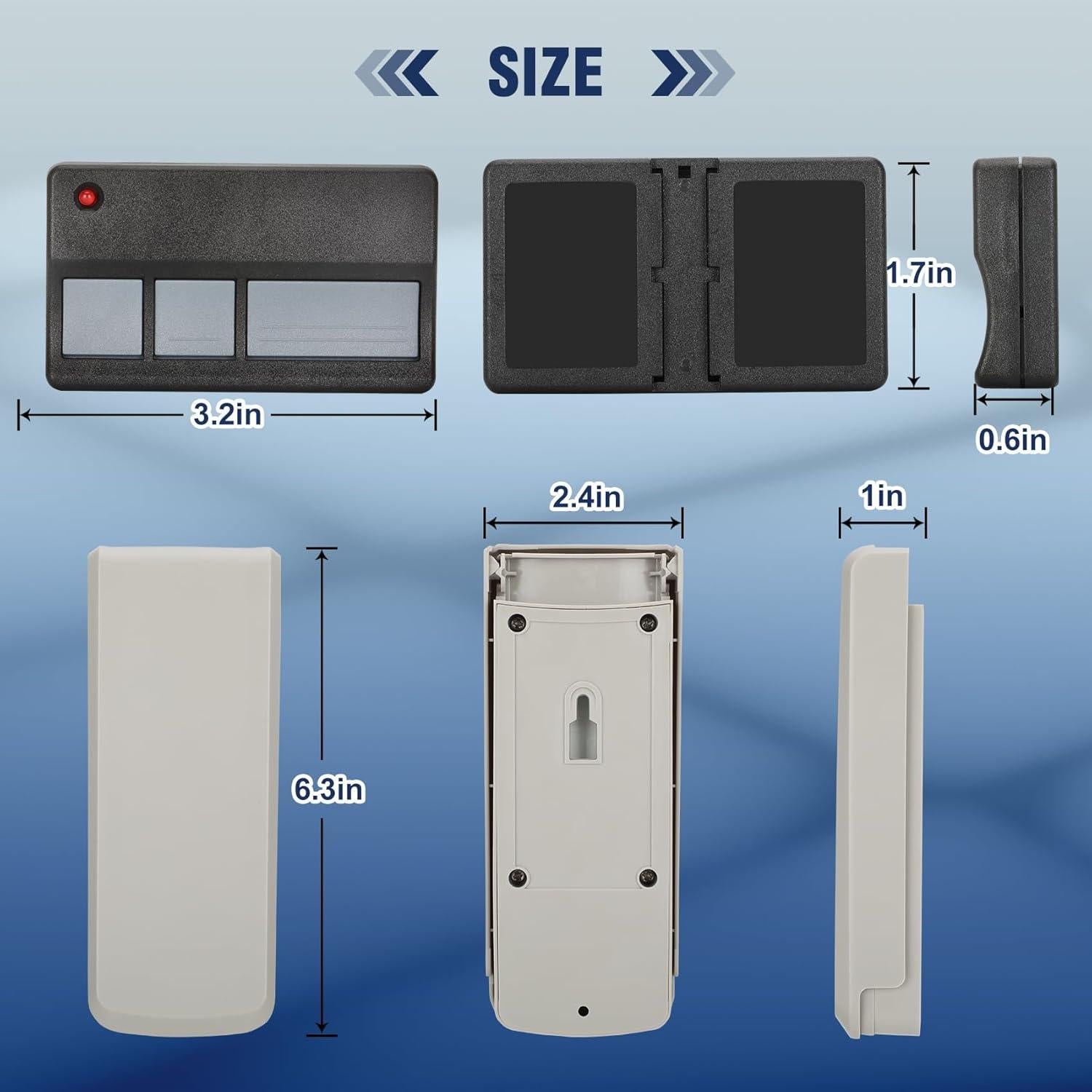 Teclado Remoto Universal Werhoo 373LM para Garaje 280g