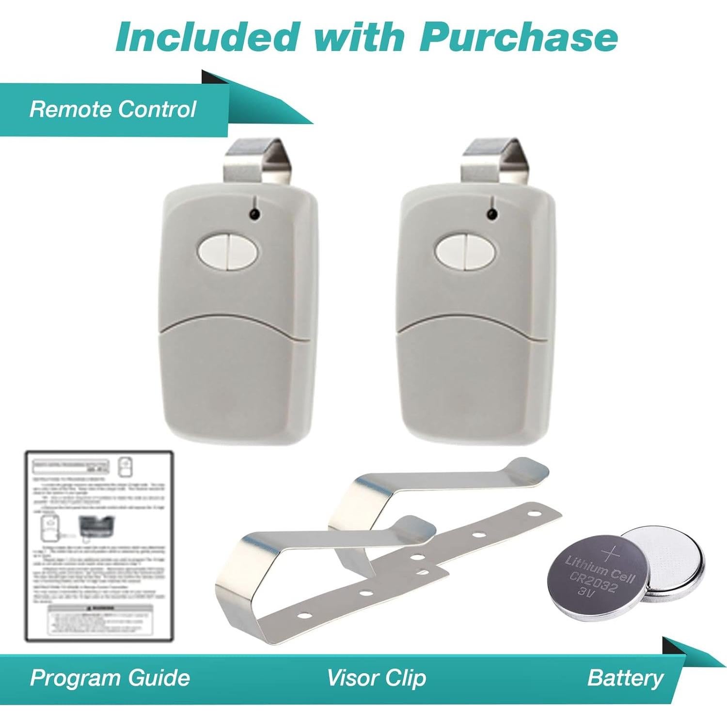 Control Remoto de Garaje Garage Stop 2 Botones Multi Código