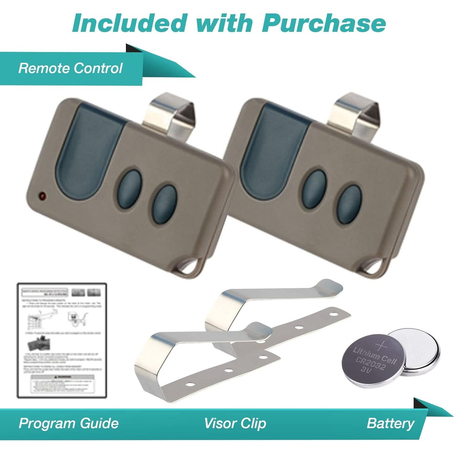 Control Remoto de Puerta de Garaje Garage Stop Rojo x2