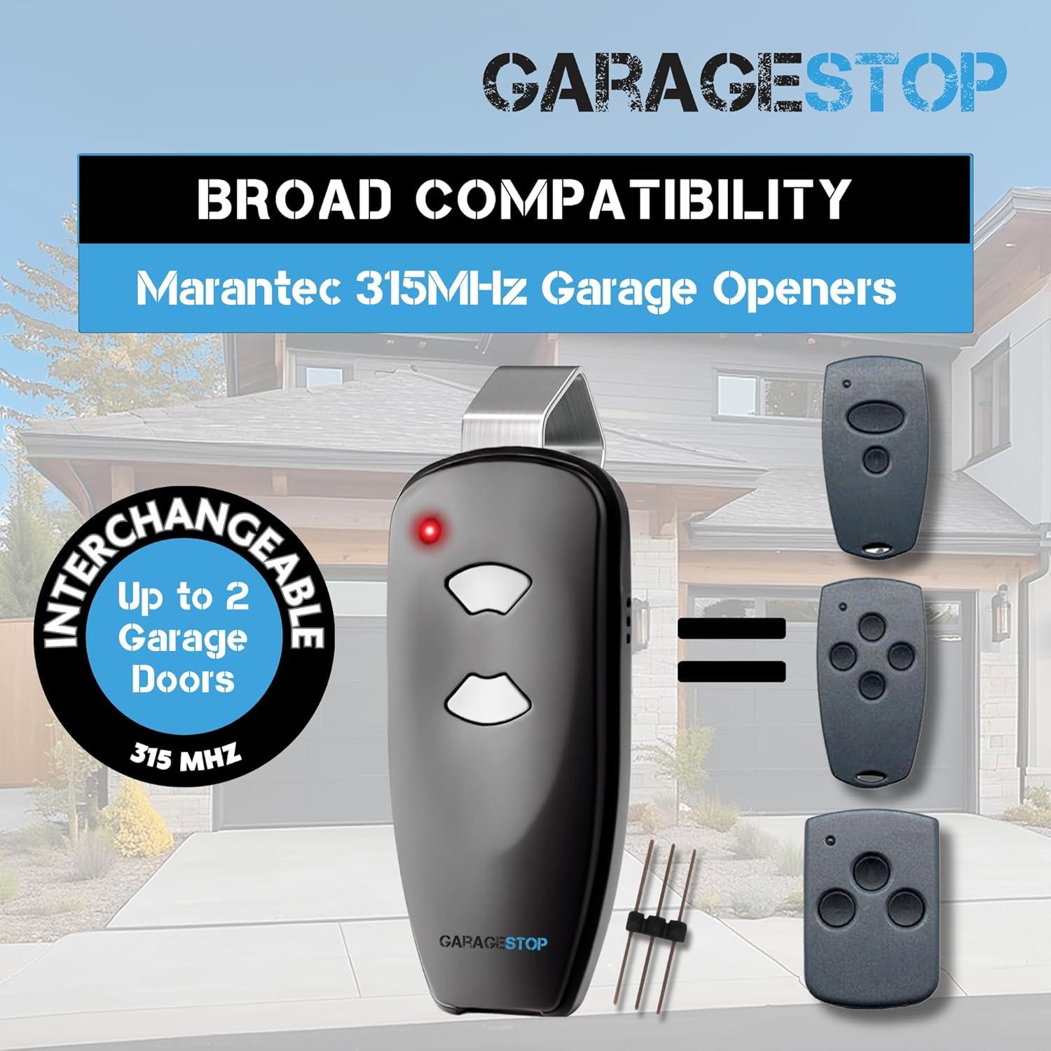 Control Remoto de Garaje Marantec M3-2312 315 MHz Compatible