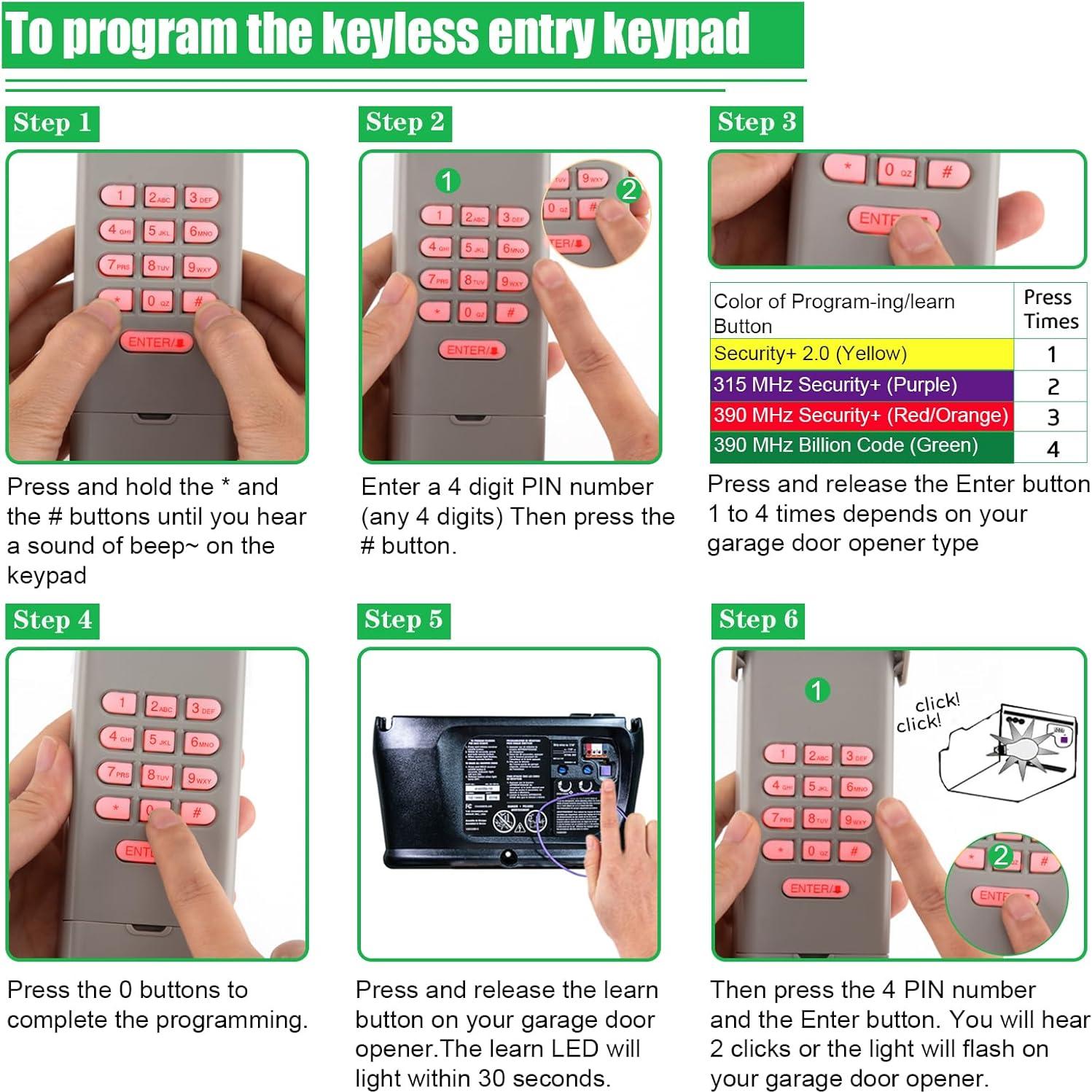 Teclado y Control Remoto Universal Garaje DDcafor 877MAX 893MAX