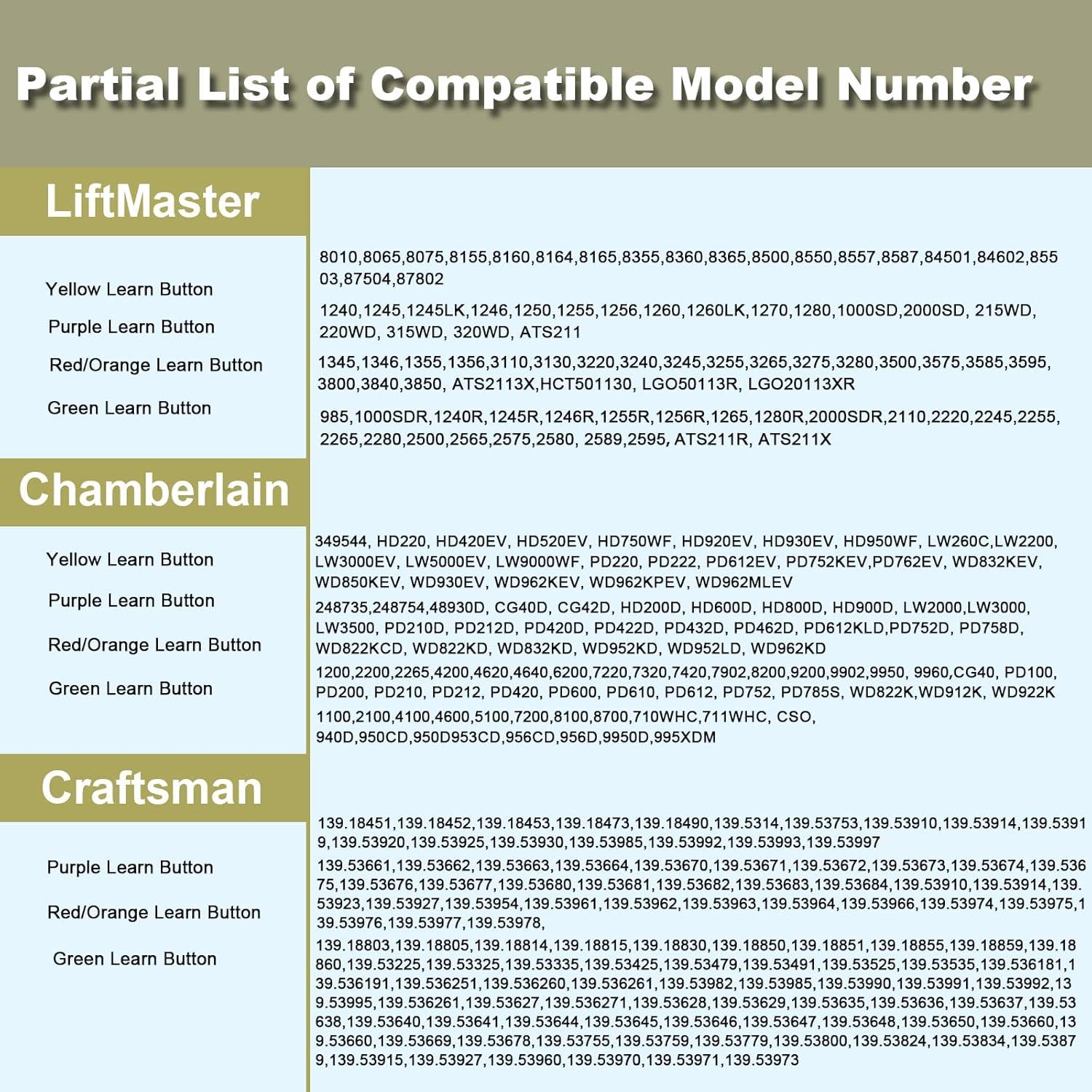 Teclado Inalámbrico para Puerta de Garaje Liftmaster 877MAX