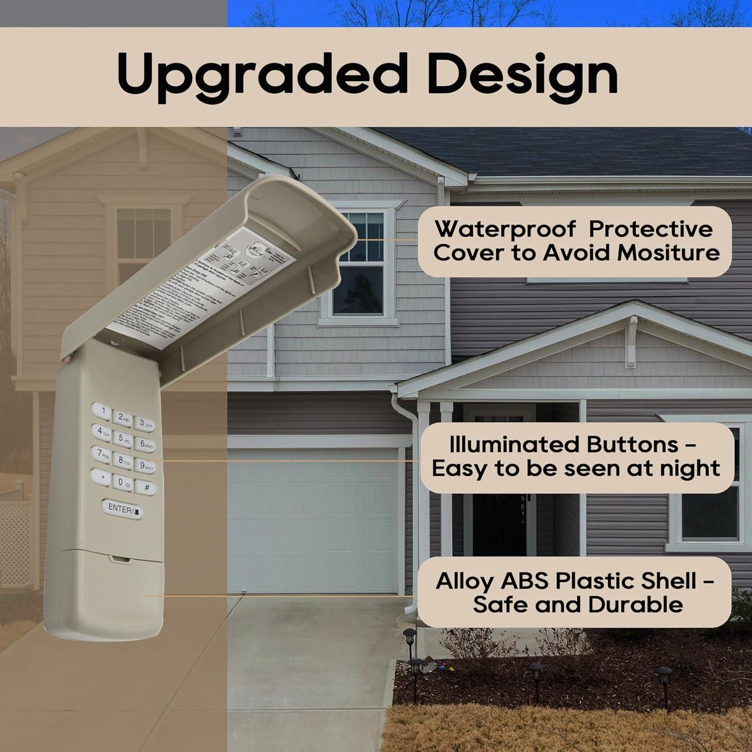 Teclado Inalámbrico para Puerta de Garaje Liftmaster 877MAX