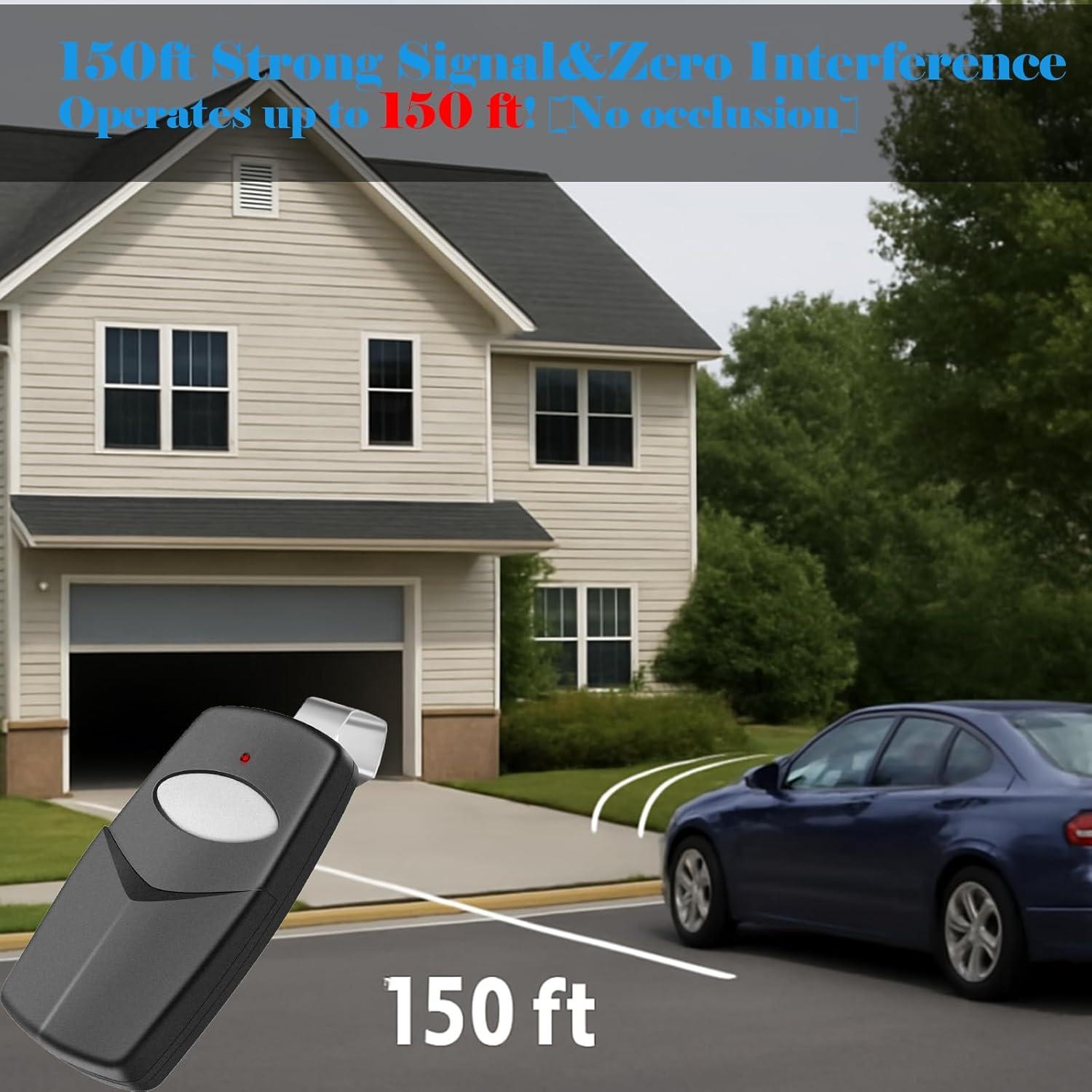 Control Remoto para Puerta de Garaje Mzazzte 3089, 3 Unidades