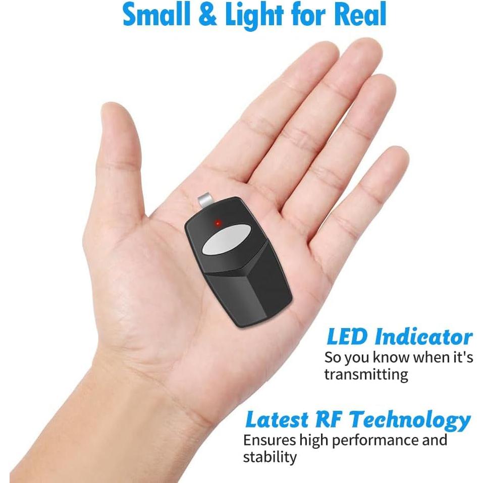 Control Remoto para Puerta de Garaje Mzazzte 3089, 3 Unidades