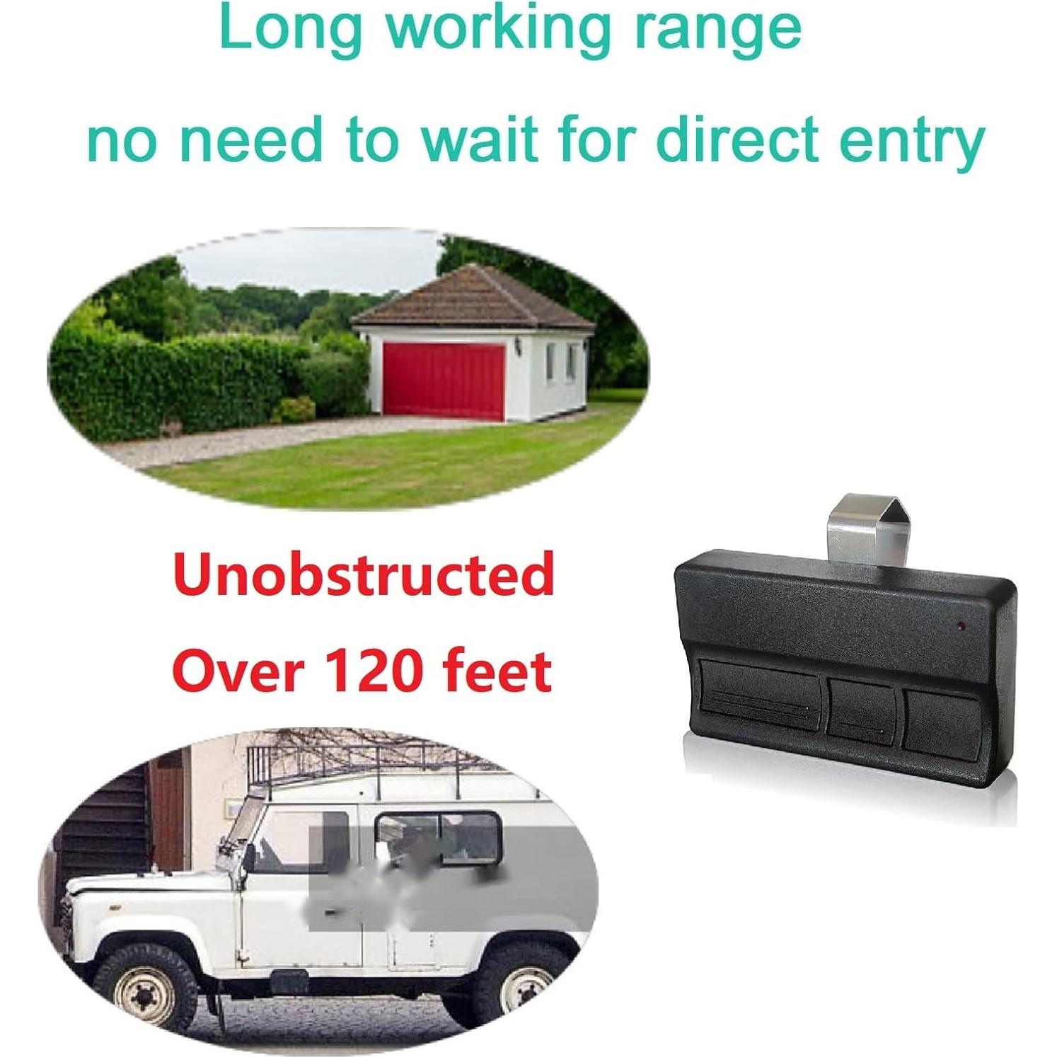 Control Remoto de Puerta de Garaje Datonten 3B373MAX - 2 Unidades