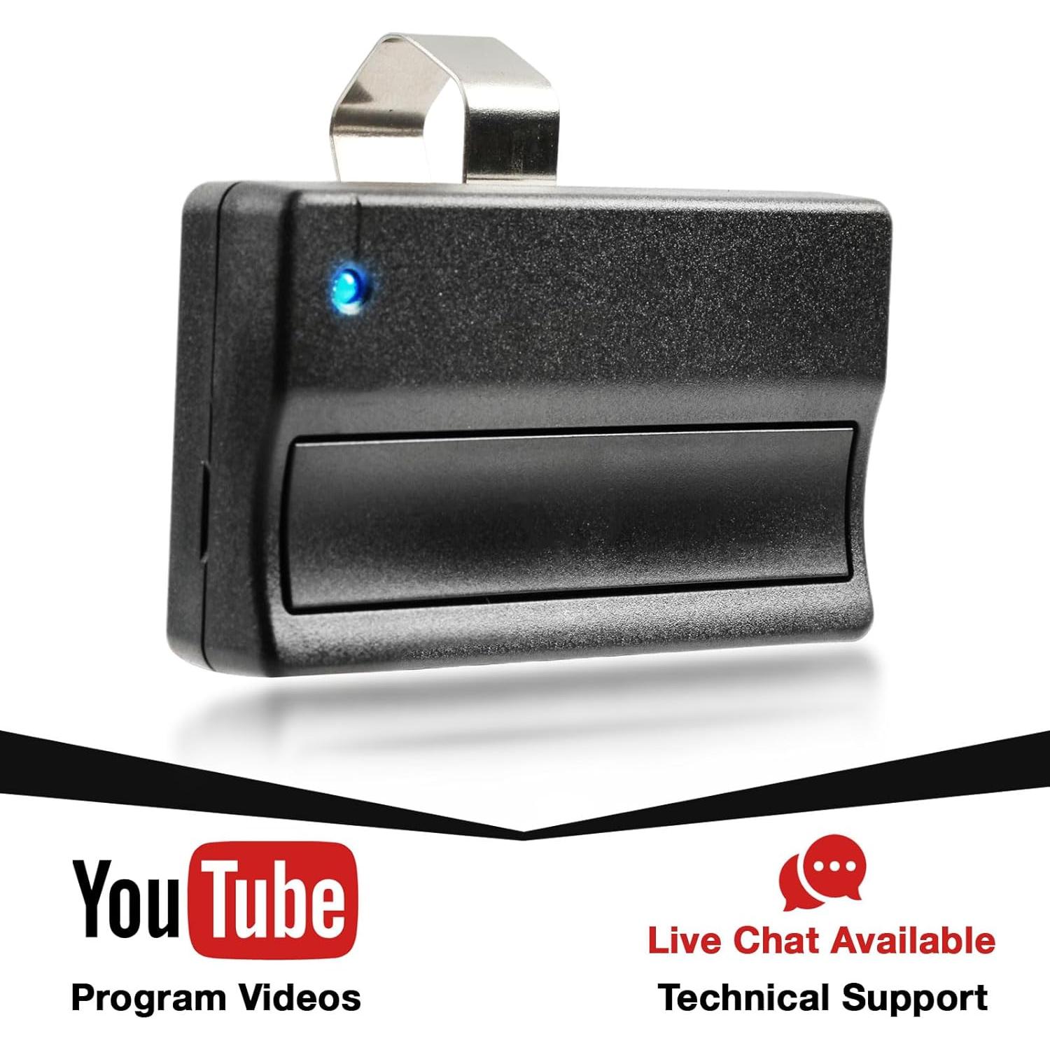 Control Remoto Liftmaster 371LM Reemplazo TCK TECH - Paquete de 2