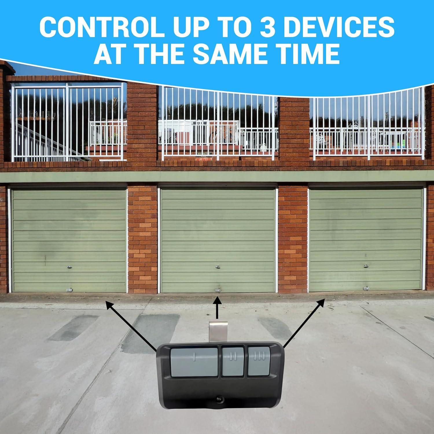 Control Remoto Universal de Garaje AtwoZ 3-pk Compatible