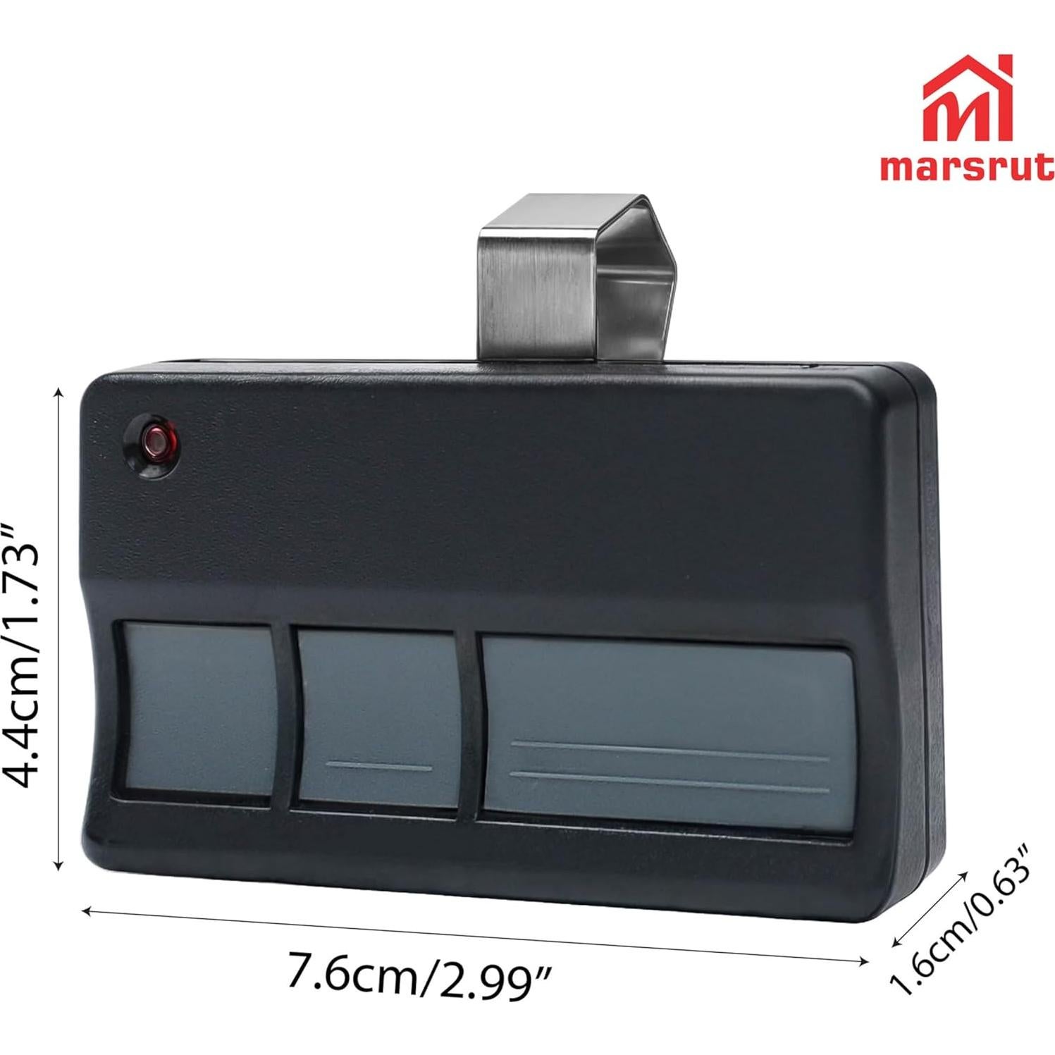 Control Remoto Repuesto para Abridor de Puerta de Garaje Marsrut 2PCS