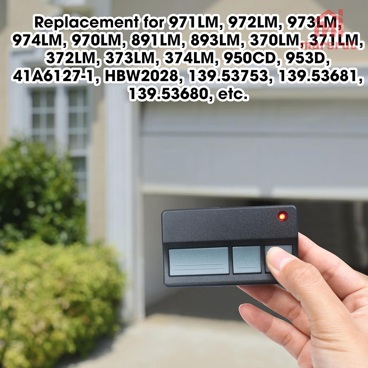 Control Remoto Repuesto para Abridor de Puerta de Garaje Marsrut 2PCS