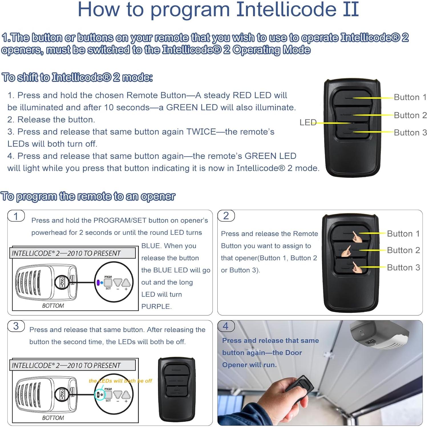 Control Remoto de Puerta de Garaje GM3T-R Xmnbl 3 Botones