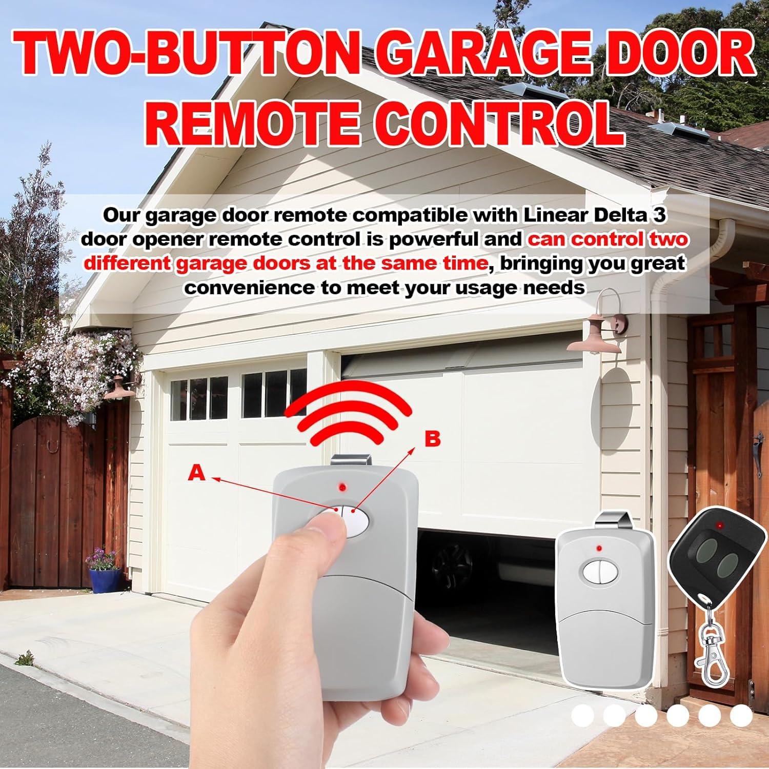 Control Remoto de Puerta de Garaje Kingdder 2 Pcs 300MHz