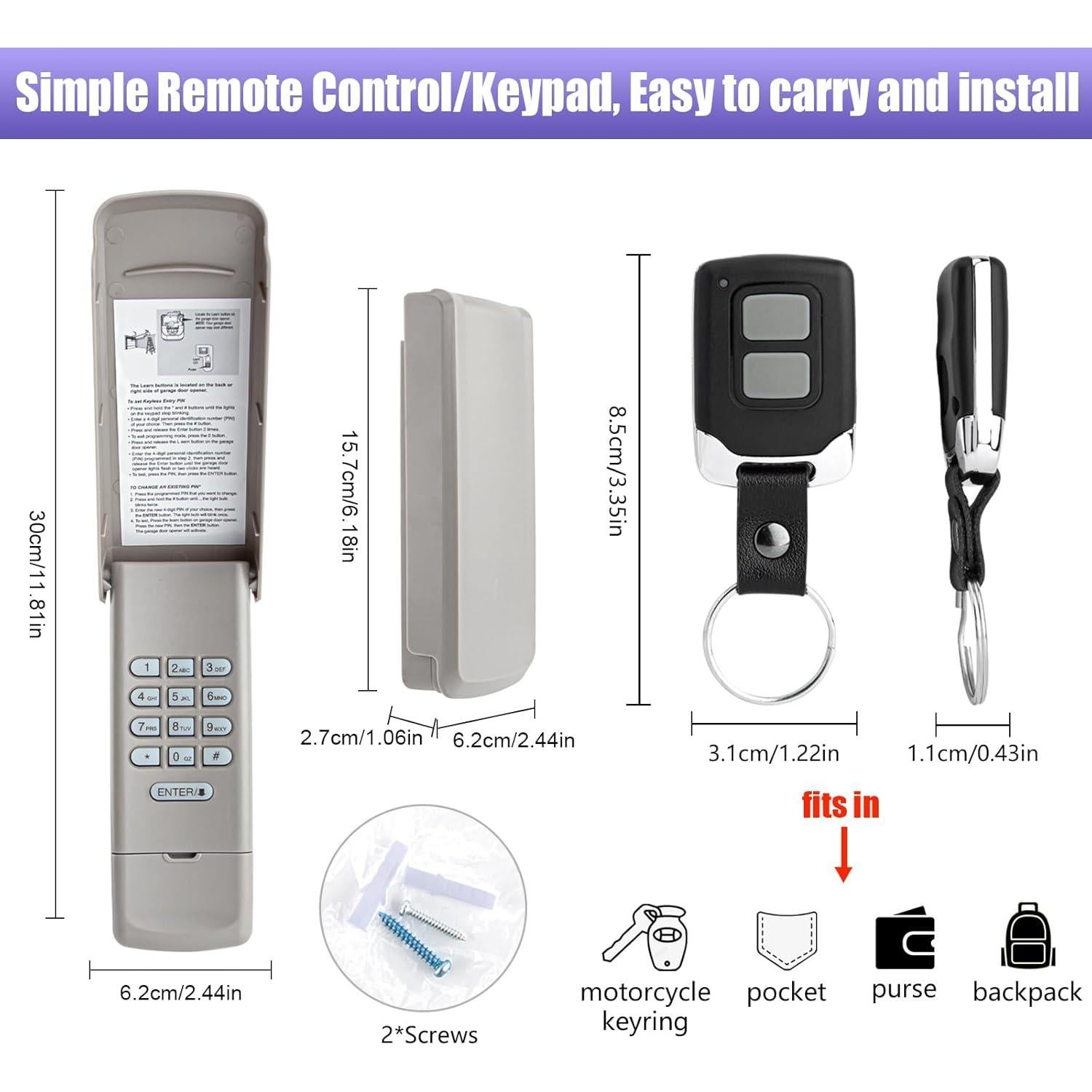 Teclado Inalámbrico LAWOHO 377LM + Control Remoto 371LM