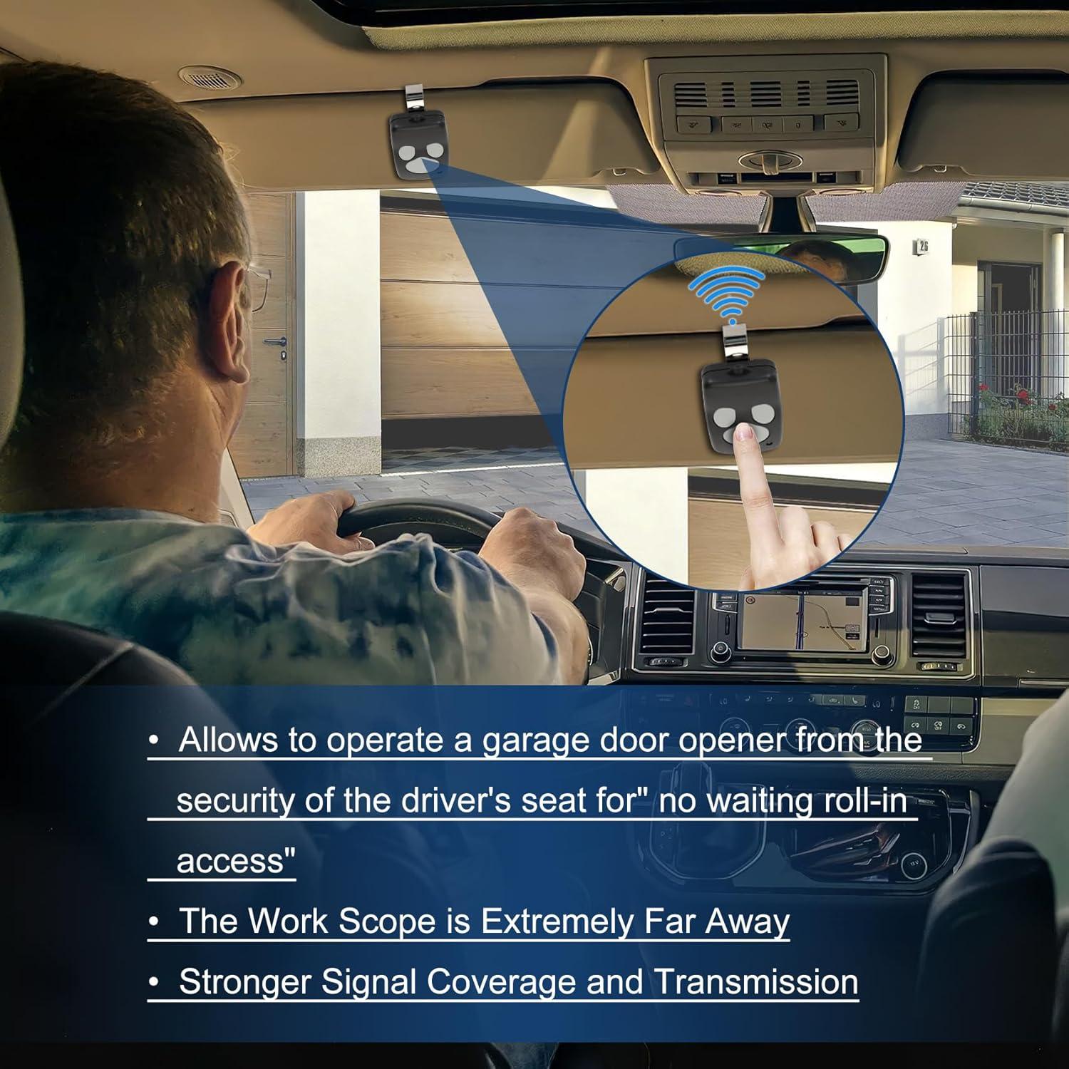 Control Remoto de Puerta de Garaje Pevxou 372310 - 2 Unidades