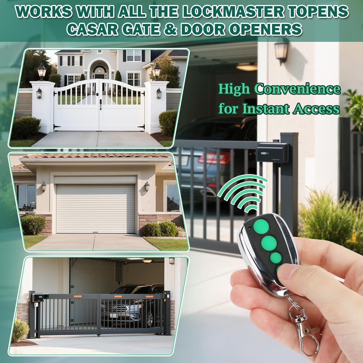 Control Remoto de Puerta M12 Qoroos 433.92 MHz 4 PCS