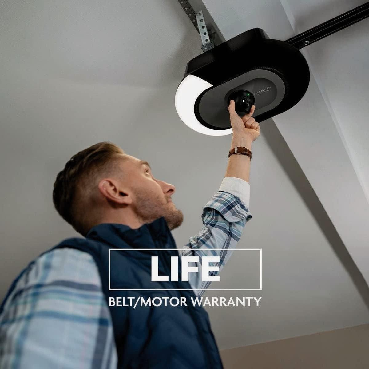 Abridor de Puerta de Garaje Chamberlain B4643T con Cámara y Control Smartphone