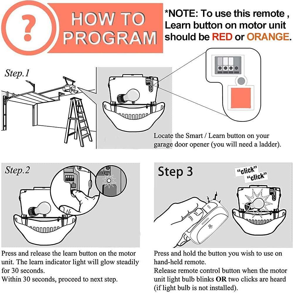 Control Remoto de Garaje X-HOUSE 390MHz para LiftMaster