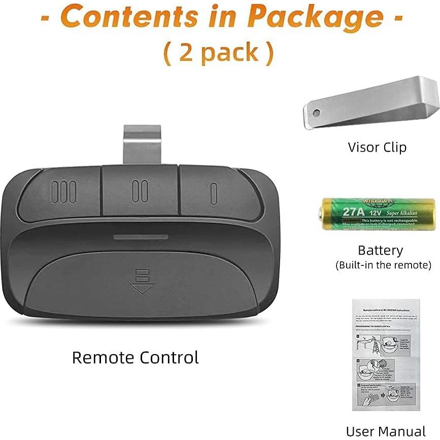 Control Remoto de Garaje X-HOUSE 390MHz para LiftMaster
