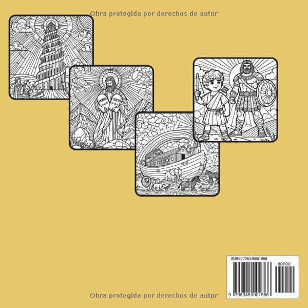 30 Historias de la Biblia: 30 Escenas para Colorear - Libro para Colorear de Vitrales para Niños y Adolescentes (Spanish Edition)
