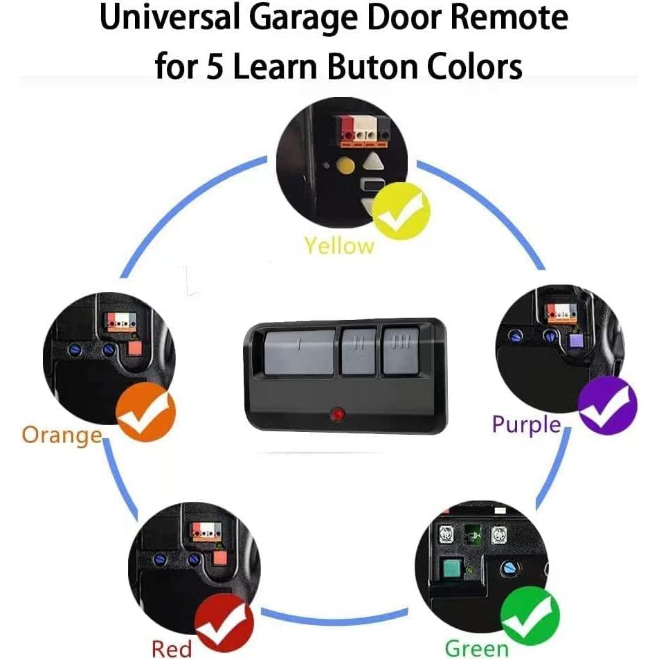 Control Remoto Universal para Puerta de Garaje Amtake 893LM