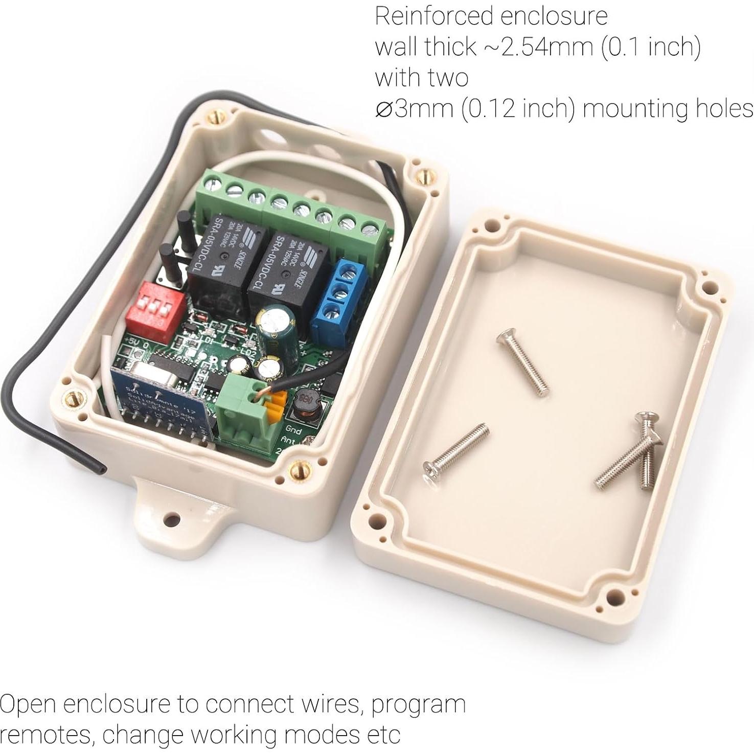 Control Remoto Inalámbrico Solidremote 12V-24V 2 Canales KIT-1