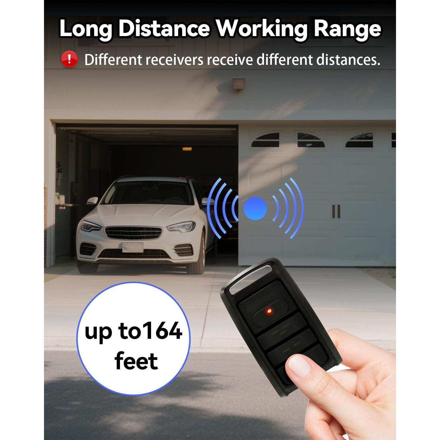 Control Remoto O3T-BX para Puerta de Garaje 315/390MHz