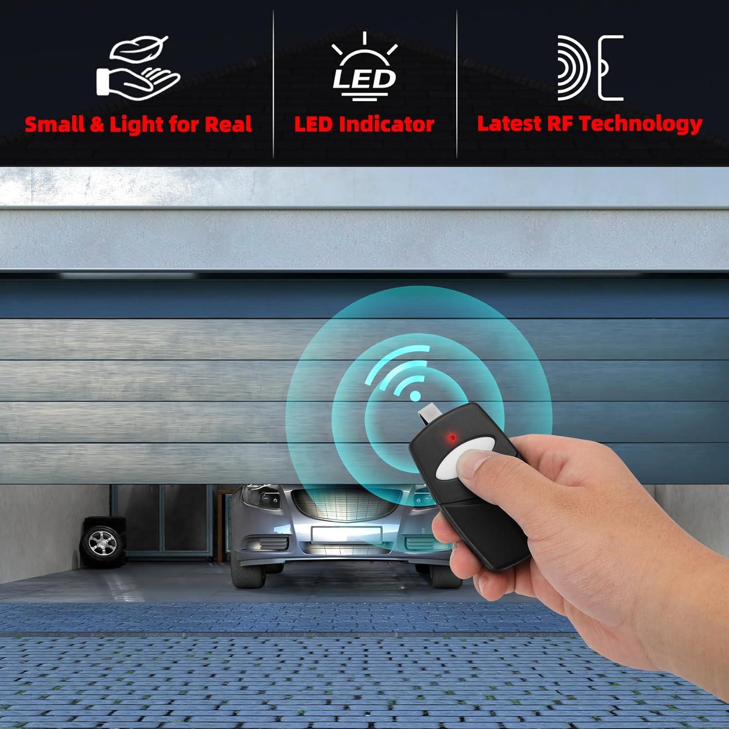 Control Remoto de Puerta Multicódigo Edovaf 3089 - 2 Piezas
