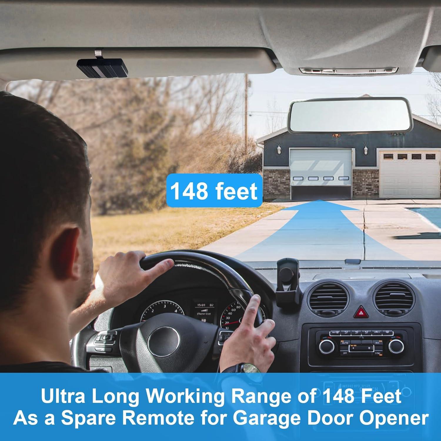 Control Remoto Genie 9/12 MHz para Puerta de Garaje - 2 Pcs