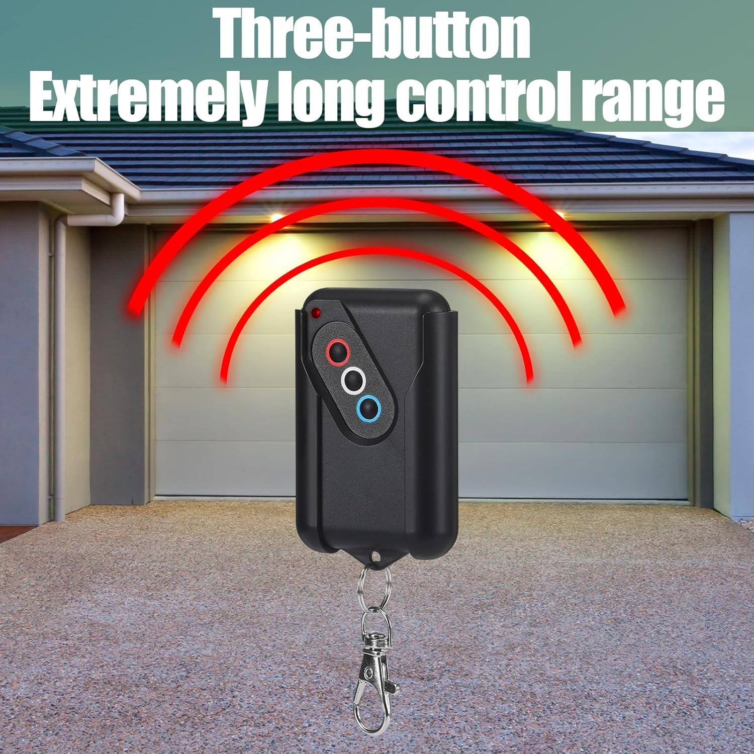 Control Remoto de Puerta de Garaje Kingdder 2 Pcs 3 Botones